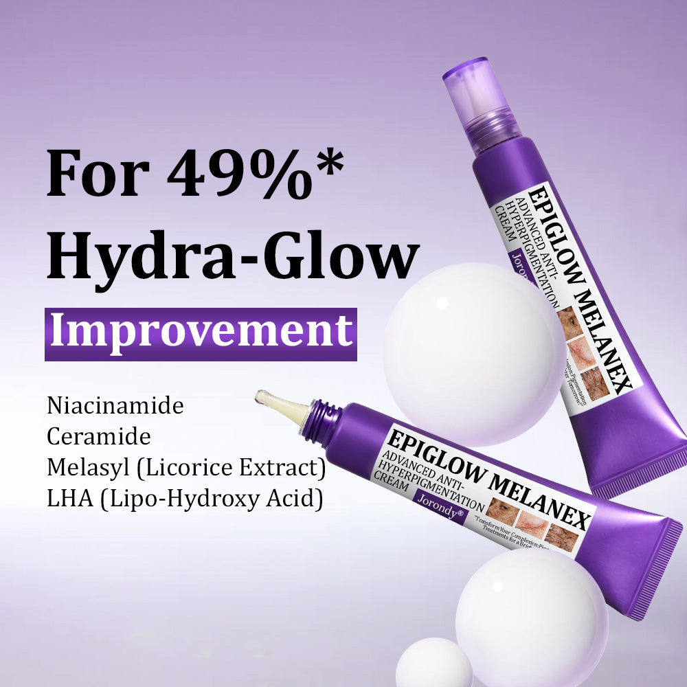 🩷✅ NHS Approved | Jorondy® EPIGLOW MelanEX Advanced Cream – clinically designed to correct face and body pigmentation, including melasma, age spots, sun spots, dark scars, acne marks, underarm darkening, and spider veins.